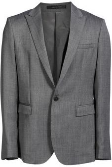 Uomo Blazer Grigio 46 92% Lana Vergine 5% Poliammide 3% Poliestere