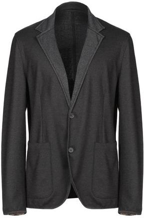 Uomo Blazer Nero 48 60% Cotone 20% Lana Vergine 20% Acrilico