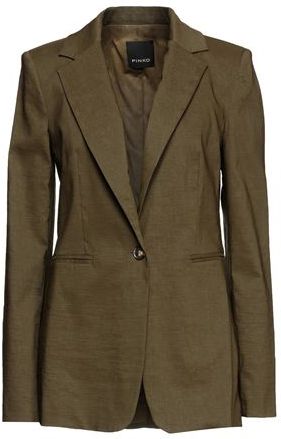 Donna Blazer Verde militare 38 59% Lino 38% Viscosa 3% Elastan