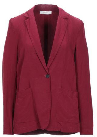 Donna Blazer Bordeaux 42 78% Viscosa 22% Lino