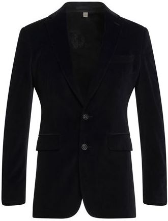 Uomo Blazer Nero 44 100% Cotone