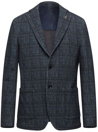 Uomo Blazer Blu notte 52 95% Cotone 5% Elastan