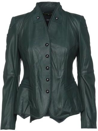 Donna Blazer Verde scuro 40 100% Pelle