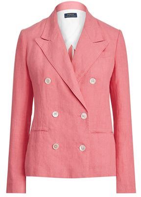 Donna Blazer Rosa 42 100% Lino