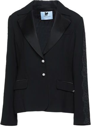 Donna Blazer Nero 40 79% Acetato 21% Viscosa