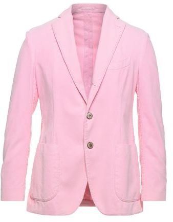 Uomo Blazer Rosa 46 100% Cotone