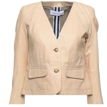 Donna Blazer Beige 40 100% Pelle di agnello