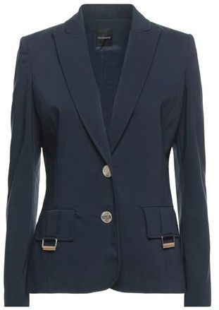 Donna Blazer Blu scuro 42 63% Cotone 33% Poliestere 4% Elastan