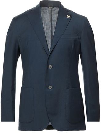 Uomo Blazer Blu scuro 50 100% Lana Vergine