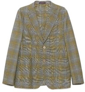 Uomo Blazer Grigio 48 Cotone