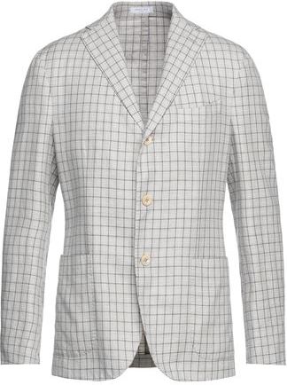 Uomo Blazer Grigio chiaro 48 40% Lino 26% Seta 24% Lana Vergine 6% Poliammide 4% Poliestere