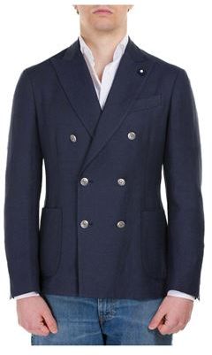 Uomo Blazer Blu 46 Viscosa