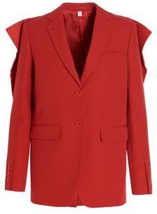 Donna Blazer Rosso 36 Lana