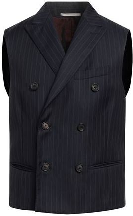 Uomo Gilet Blu notte 50 100% Lana