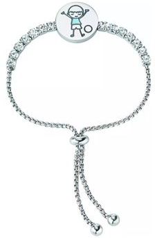 Donna Bracciale Argento Acciaio Inox