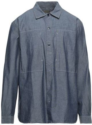 Uomo Camicia jeans Blu XS 100% Cotone