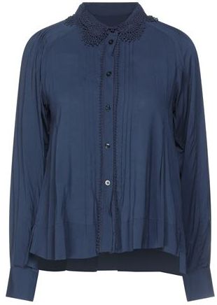 Donna Camicia Blu notte 44 98% Nylon 2% Elastan