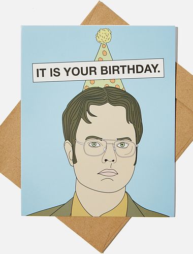 Typo - The Office Funny Birthday Card - Lcn uni dwight birthday