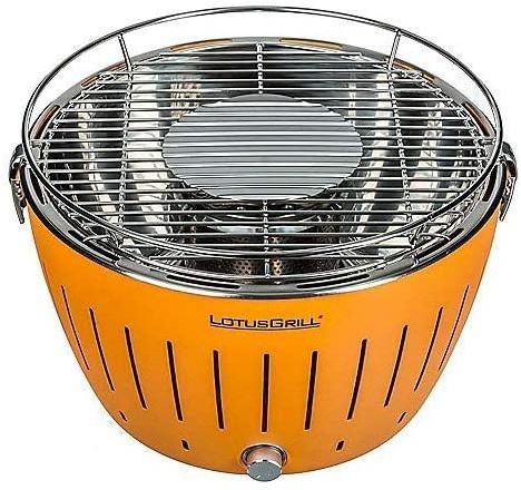 LotusGrill LG G34 U OR Standard Barbecue con batterie e cavo di alimentazione USB, 35 x 23,4 cm, Arancione