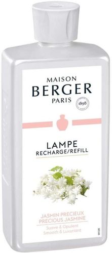 Lampe Berger 115286 Fragranza Prezioso Gelsomino, Liquido, Argento, 7.8 x 5 x 18.5 cm