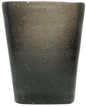 BICCHIERE IN VETRO MEMENTO GLASS BLACK TRASPARENT
