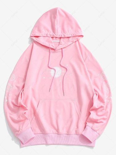 Planet Print Kangaroo Pocket Hoodie