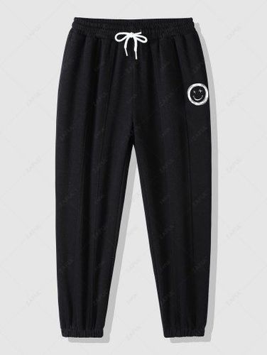 Smiling Face Pattern Jogger Sweatpants