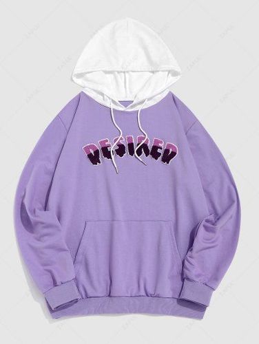 Streetwear Desired Pattern Colorblock Essentials Hoodie