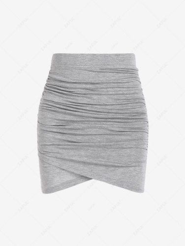 Ruched Bodycon Tulip Skirt