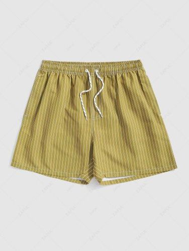 Pinstripe Pocket Drawstring Shorts