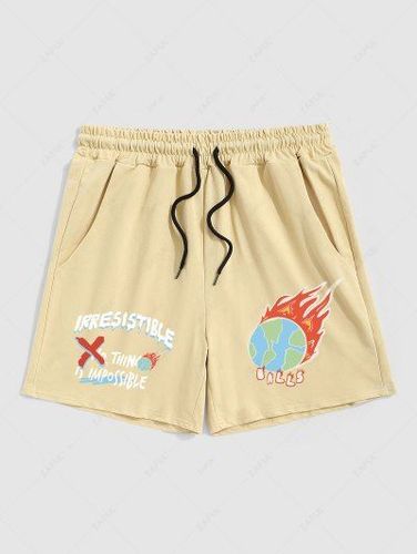 Burning Earth Fire Graphic Shorts