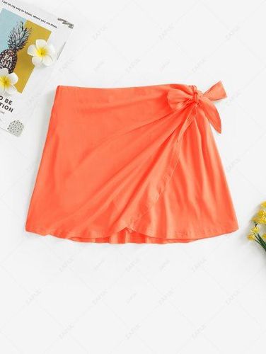Solid Color Wrap Up Tennis Skirts