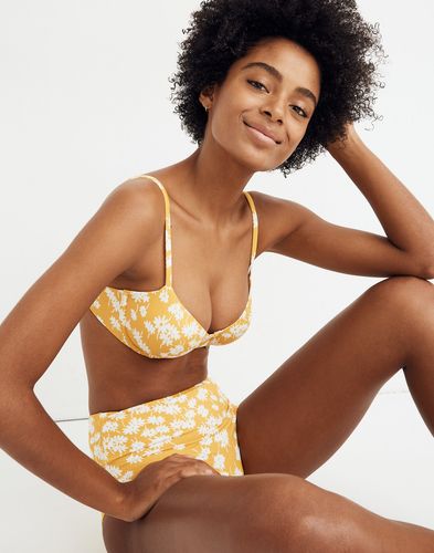 Madewell Second Wave Underwire Bikini Top in Golden Afternoon