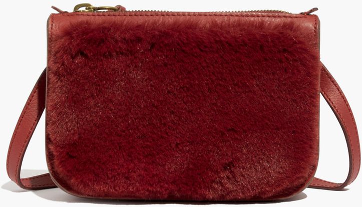 The Simple Pouch Belt Bag in Faux Fur