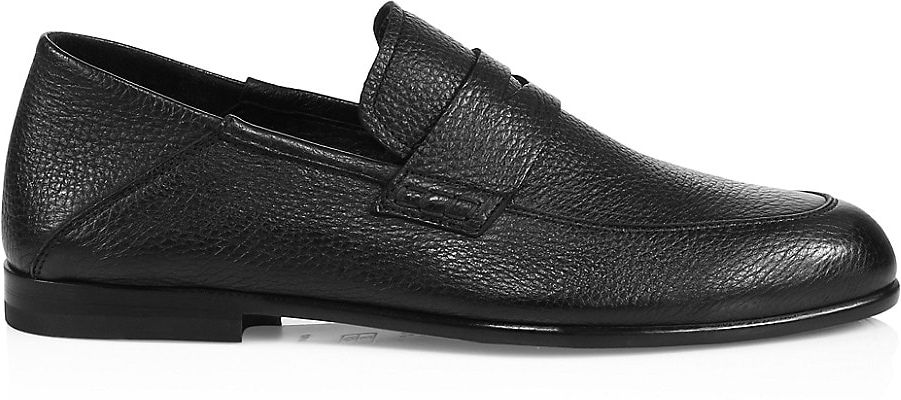Edward Leather Penny Loafers - Black - Size 11