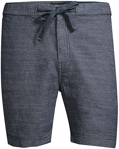 Benson Linen-Blend Shorts - Navy - Size 38