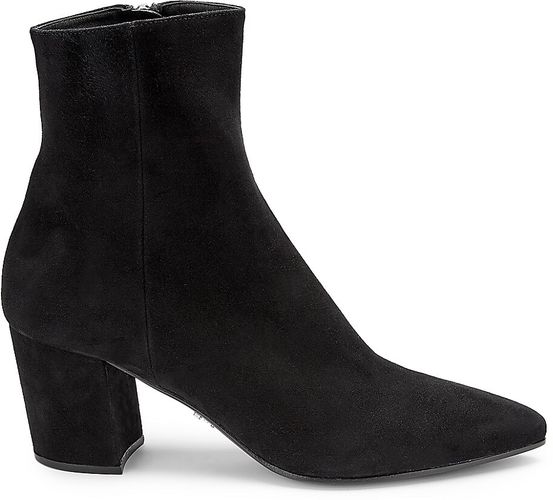 Suede Ankle Boots - Black - Size 10