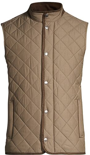 Essex Quilted Vest - Taupe - Size XL