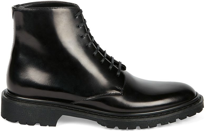 Cesna Leather Combat Boots - Nero - Size 11.5