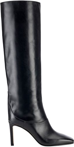Mahesa Tall Leather Boots - Black - Size 8