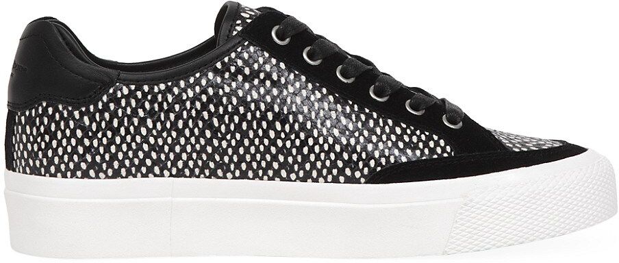 RB Army Low-Top Print Leather Sneakers - Black - Size 5