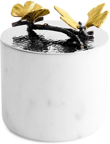 Small Butterfly Ginkgo Luxe Marble Candle