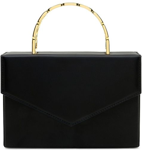 Mini Pernille Super Leather Box Bag - Black Gold