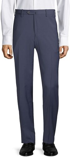 Slim-Fit Traveler Wool Trousers - Blue - Size 36