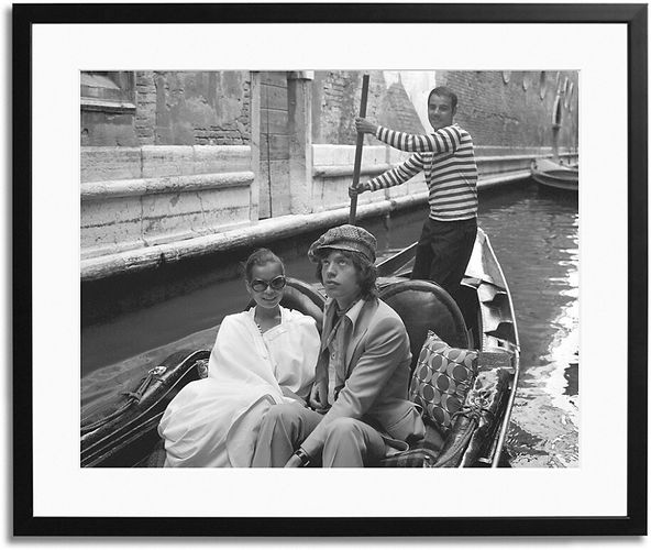 Mick Jagger Venice 1971 Framed Photo