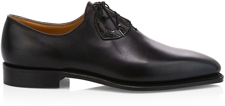 Single Cut Leather Dress Shoes - Black - Size 9