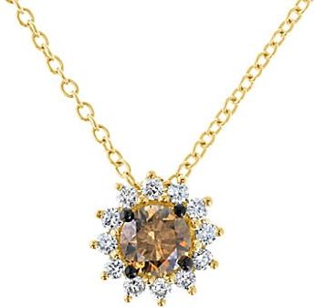 Nude Palette&trade; 14K Gold, Nude Diamonds&trade; & Chocolate Diamonds&reg; Pendant Necklace