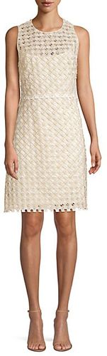 Rosaleen Embroidered Basket Weave Dress