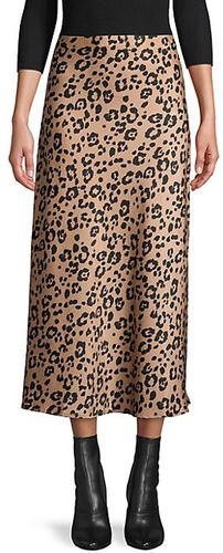 Jaguar Print Midi Skirt