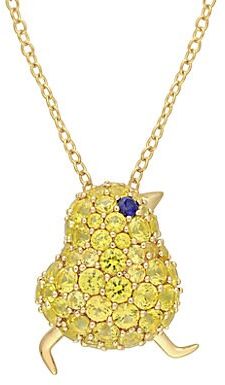 18K Goldplated Sterling Silver Pendant Necklace